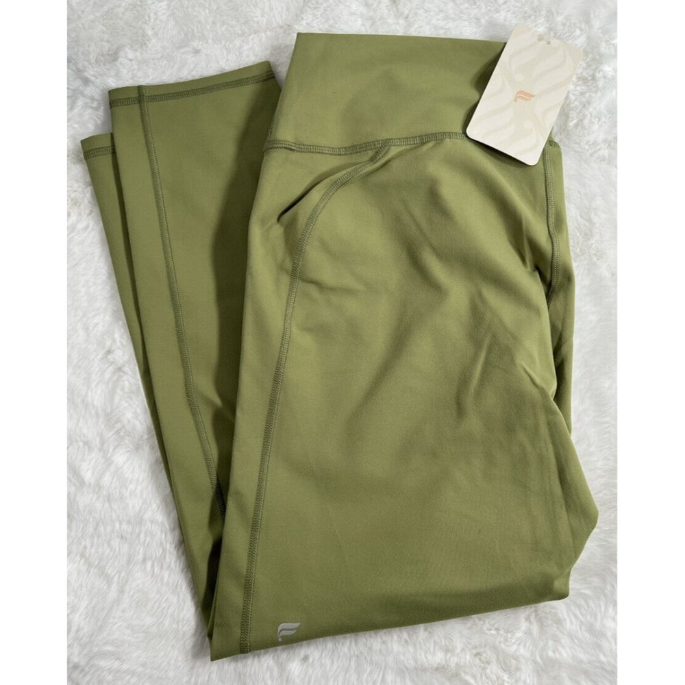 Fabletics Define High-Waisted 7/8 Legging Forest Moss EUC